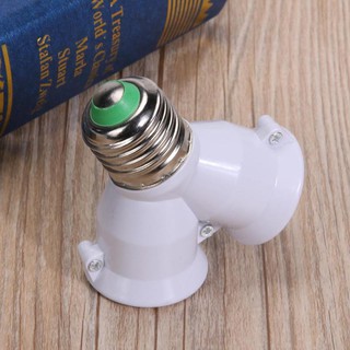 (freeship) Đuôi đèn e27 chia làm 2 bóng 45 độ Đầu chia đôi gắn 2 bóng đèn