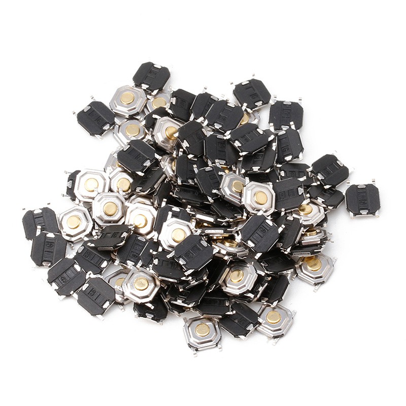 100 Công tắc dạng ấn smd 4 pin kháng nước chuyển đổi tạm thời