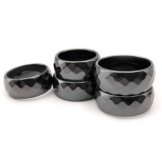 Marset Nam Châm Nhẫn Đá Hematite Vòng Trị Liệu Lo Âu Đau Thấm Hút Năng Lượng Âm