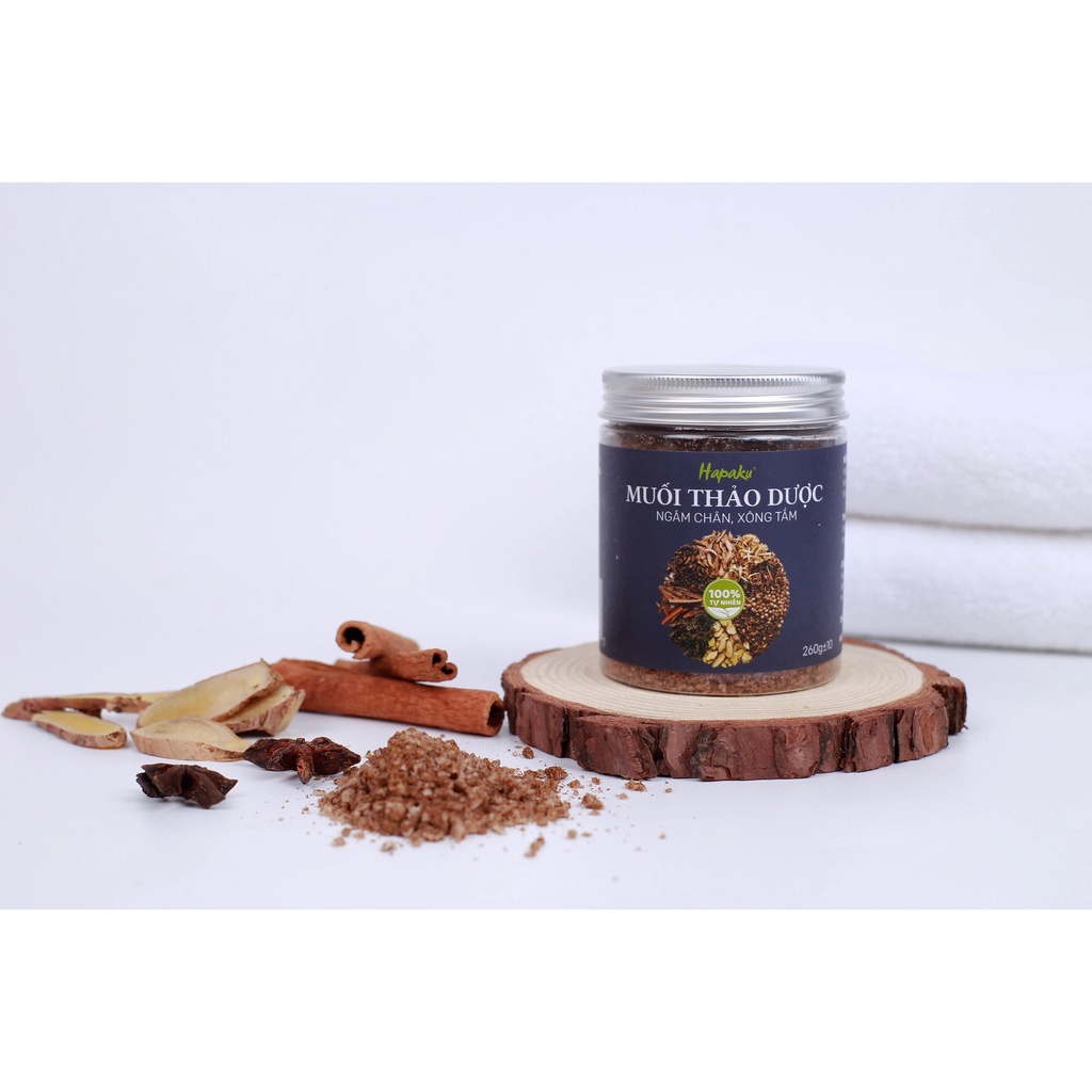 Ảnh Muối Ngâm Chân Thảo Dược Hapaku 260g - Giảm Đau Mỏi, Giúp Thư Giãn, Ngủ Ngon 2