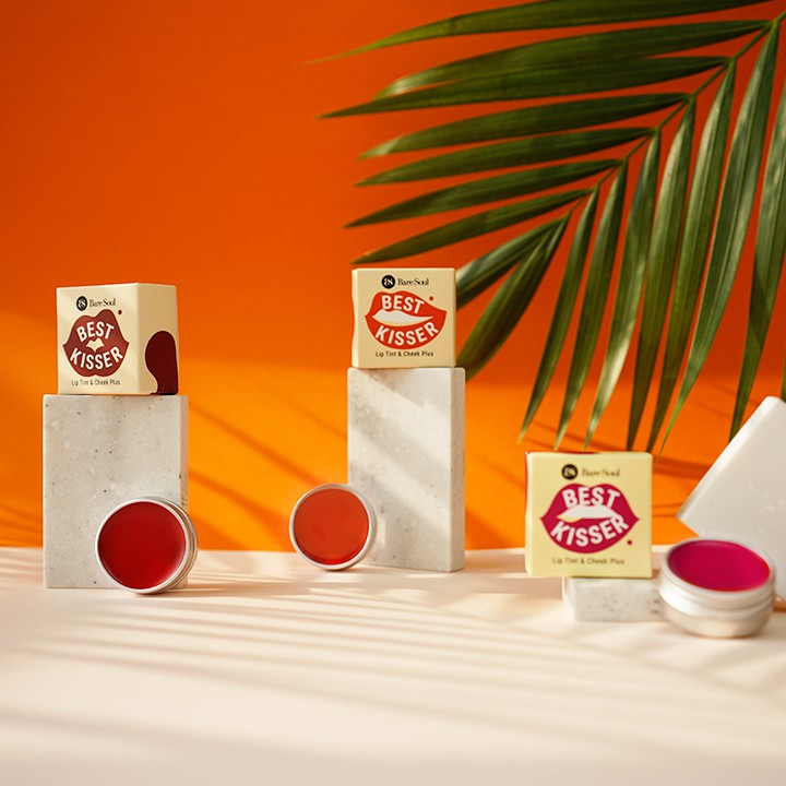 Ảnh Son dưỡng có màu kiêm má hồng giúp làm hồng môi và má tự nhiên BareSoul Lip Tint & Cheek Plus (Đỏ/Cam/Hồng) 10g 2