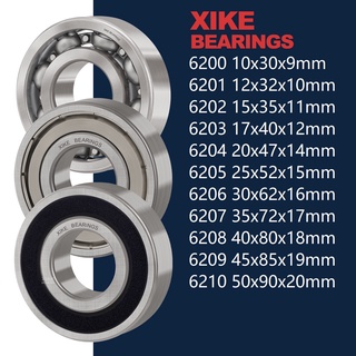 XiKe 6200 6201 6202 6203 6204 6205 6206 6207 6208 6209 6210 2RS / ZZ / Vòng bi rãnh sâu mở