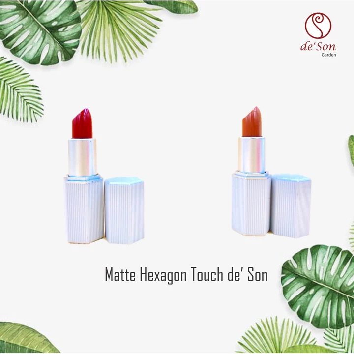 ĐẲNG CẤP TT Son Thỏi Lì Handmade Matte Hexagon Touch De' Son ❤️ Son Không Chì Siêu Lì Siêu Xinh LAT07