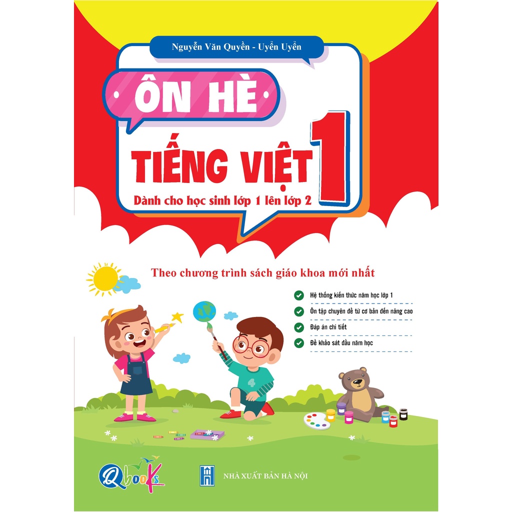 Ảnh Sách - Bộ Ôn Hè Lớp 1 (Toán + Tiếng Việt) - Dành Cho Học Sinh Lớp 1 Lên Lớp 2 - Theo Chương Trình SGK Mới Nhất (2 Cuốn) 2