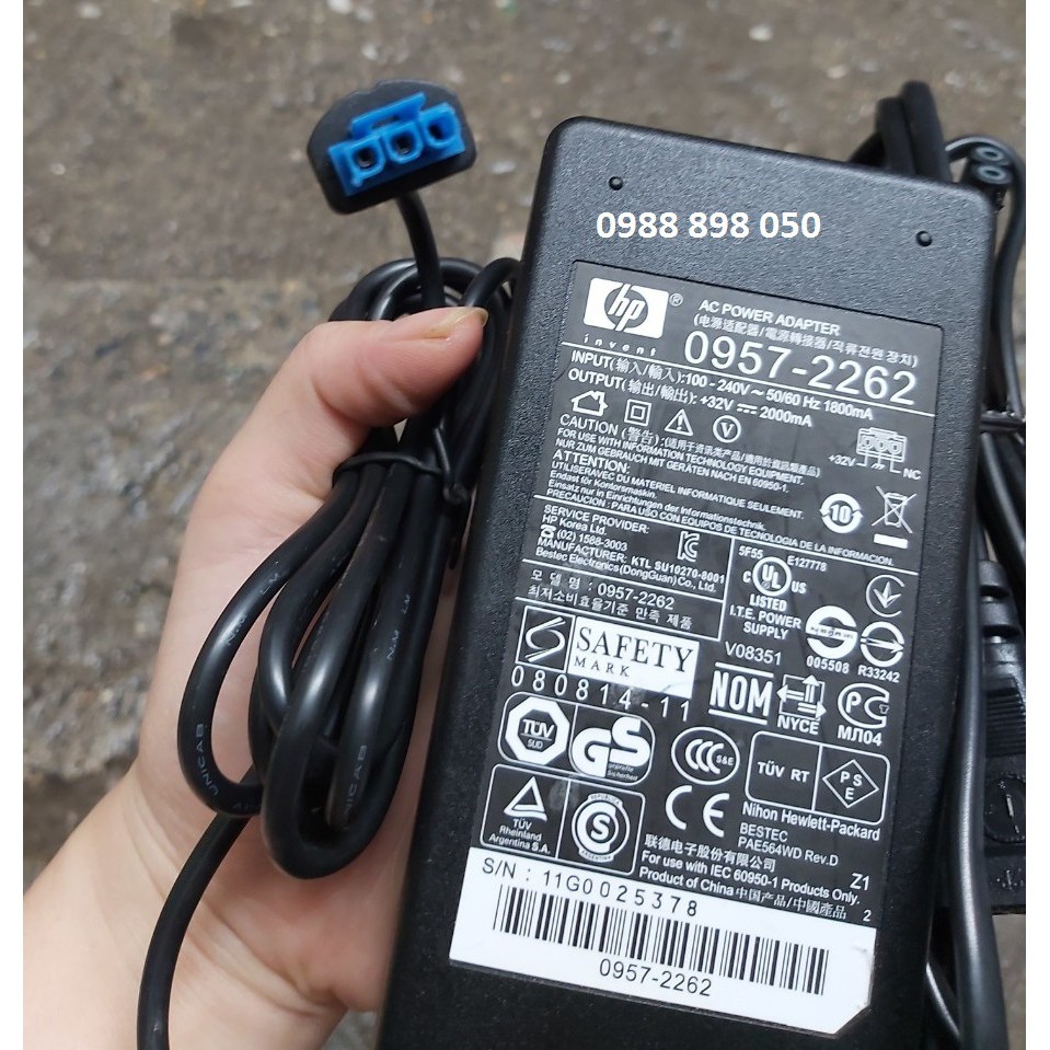 Adapter 32v 2a ( 32v 2000ma ) Jack 3 Pin Loại Tốt bảo hành 12 tháng ...