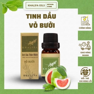 Tinh Dầu Vỏ Bưởi Nguyên Chất Khalifa 50ml Tốt Cho Da Giảm Stress Khử Mùi Chống Say Xe Hàng Chính Hãng