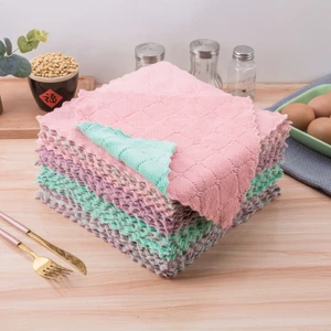 Khăn lau bếp COMBO 10 CÁI KT 25x25cm khăn lau đa năng thấm nước dụng cụ vệ sinh dọn nhà đồ gia dụng khăn lông KH25x10