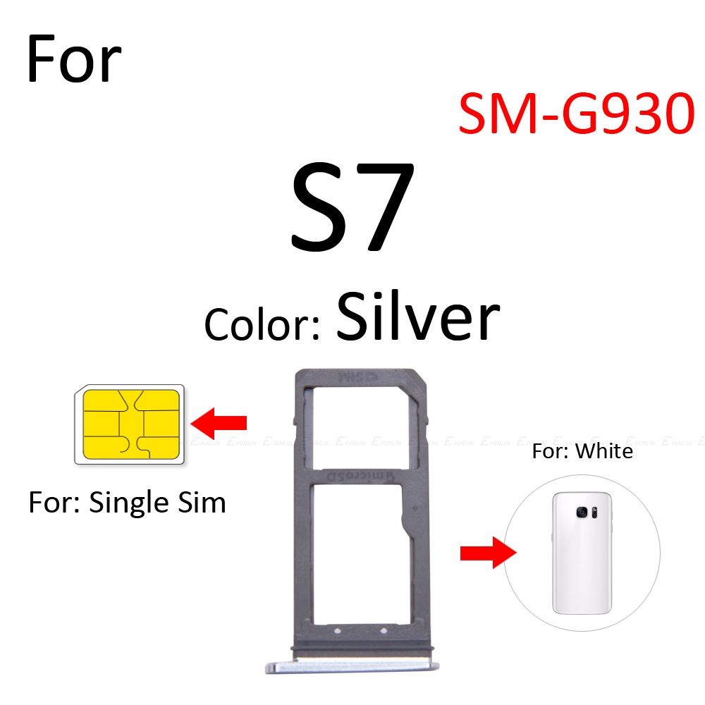 Khay Đựng Thẻ Sim Micro SD Thay Thế Chuyên Dụng Cho Samsung Galaxy S7 Edge G930 G935