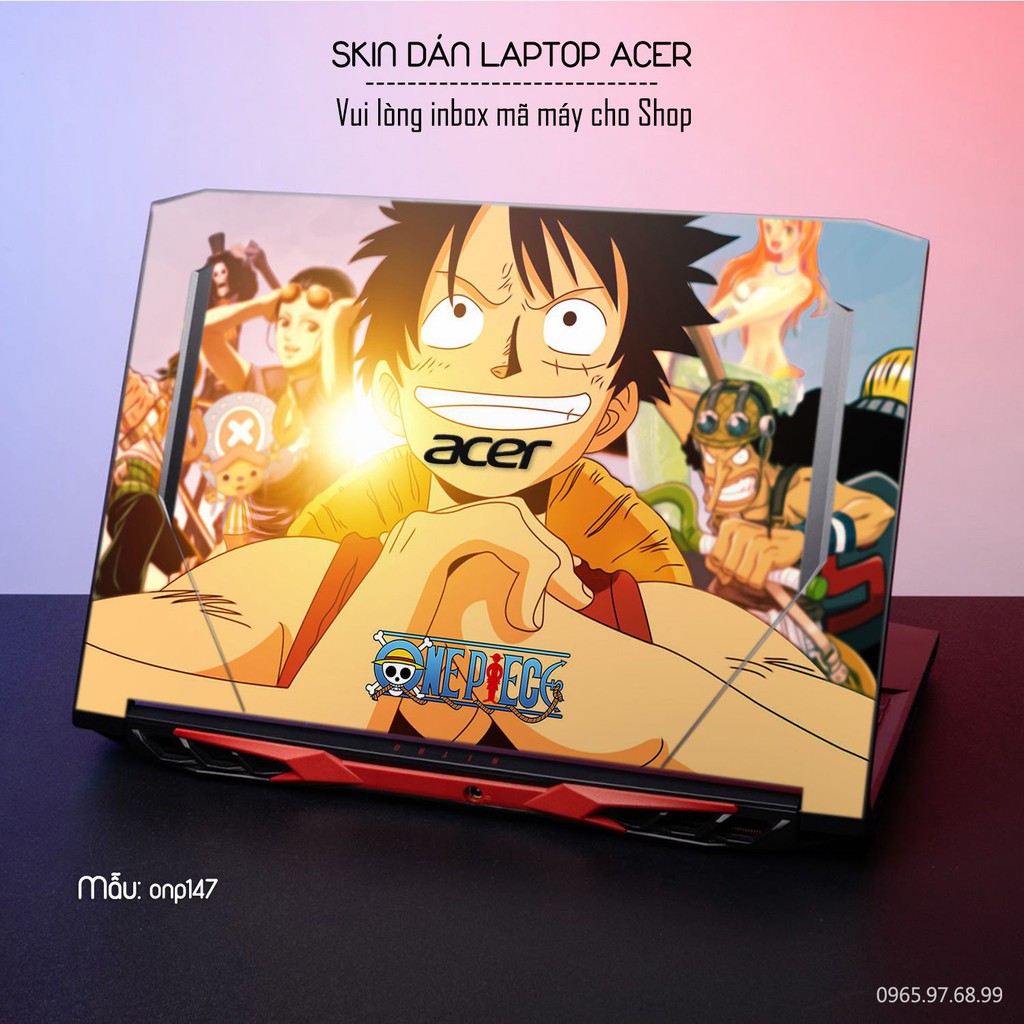 Dán decal cho các dòng Laptop Acer in hình OnePice cực đẹp