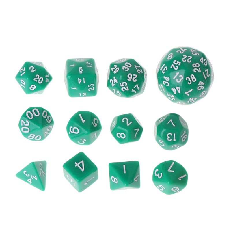 Set 12 xúc xắc đa diện D4 D6 D8 D10 D12 D20 D24 D30 D60