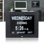 Lịch MCODECOVED Bảng điều khiển chữ cái lớn Màn hình LCD thời gian lớn Trang trí nội thất