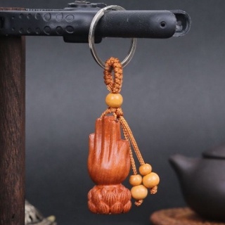 Móc Khóa Gỗ Gụ Khắc Hình Phật Tinh Xảo quà Tặng Tâm Linh Đầy Ý Nghĩa
