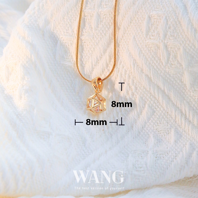 Vòng cổ Mạ Vàng 18K Đính Đá zircon Đơn Giản Thời Trang