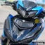 Tem rời in UV cao cấp, Dán xe Exciter 150 đời 2016 - 2019 màu đen xanh. Mẫu decal Y15ZR hoa văn chìm ẩn