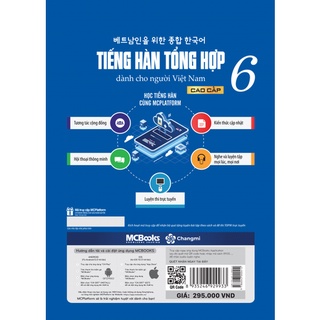 Sách - Giáo trình tiếng Hàn tổng hợp cao cấp 6 - Bản màu Mcbooks Chính Hãng