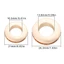 GUSTAVA Hợp Kim Lỗ Trang Trí Phụ Kiện Hợp Kim Grommets Có Ốc Vít Leathercraft Kim Loại Khoen