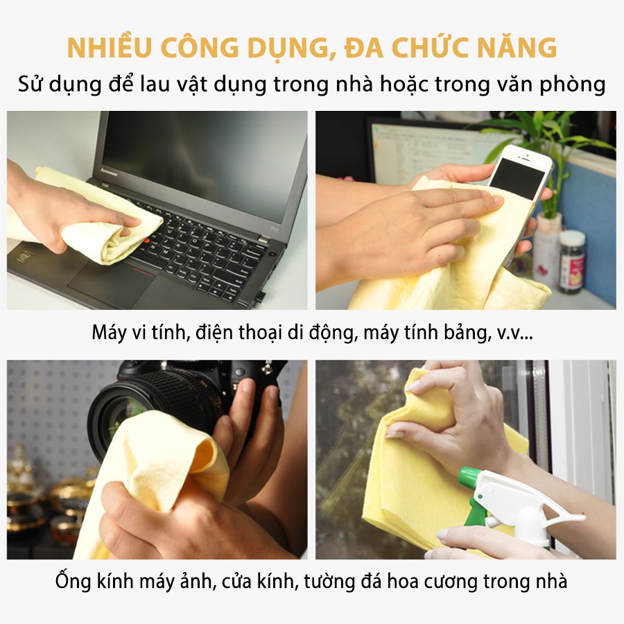 Khăn Lau Đa Năng CIND Kanebo Màu Vàng Lớn - Nhỏ Vệ Sinh Và Lau Sạch Được Mọi Bề Mặt | BigBuy360 - bigbuy360.vn