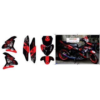 Tem trùm exciter 150 samurai đỏ đen độc lạ, độ team xe ex dán đời 2015-2020