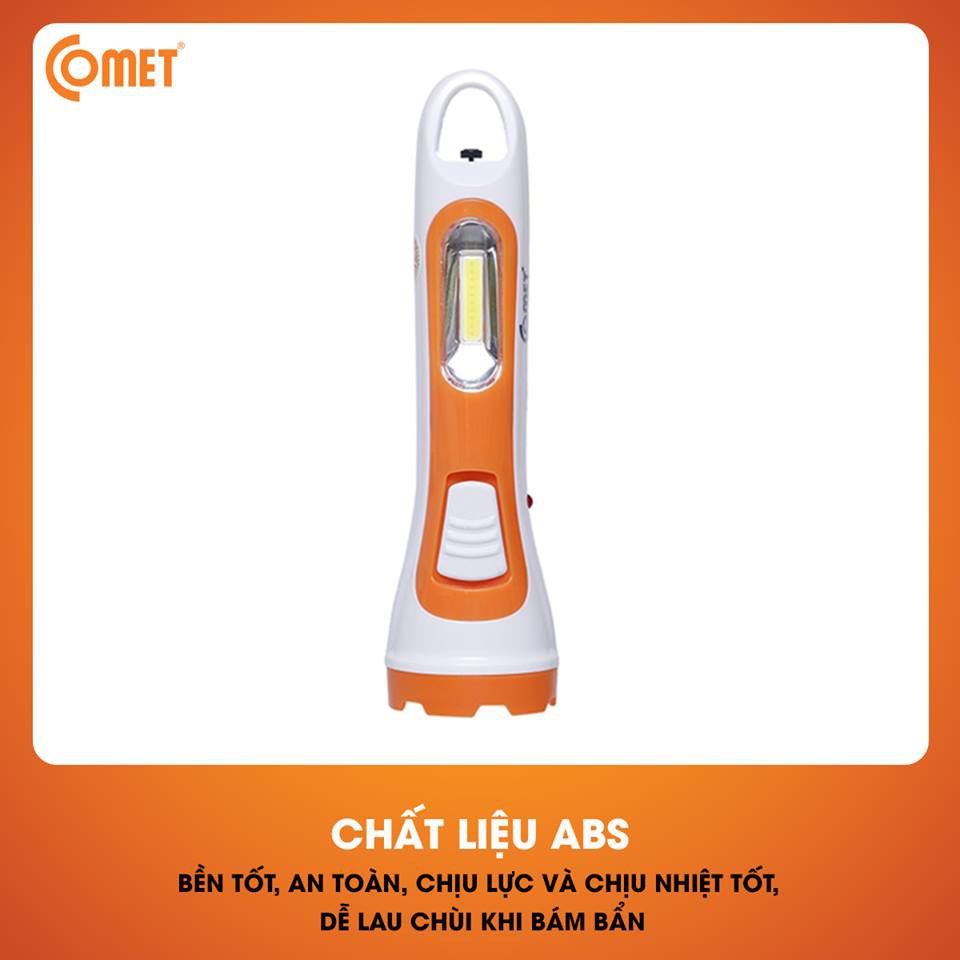 Ảnh Đèn Pin cầm tay Comet CRT453 Đa Năng Sạc Tích Điện LED 2W 1