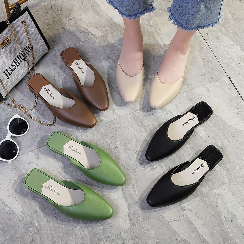 Dép sục nữ, giày sục nữ trơn dáng cơ bản tiện dụng êm chân