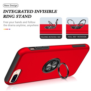 Ôp Điện Thoại Silicon Dẻo Siêu Mỏng Chống Sốc Chống Rơi Kèm Giá Đỡ Nhẫn Cho iphone 6 / 7 / 8 plus se 2020 / 2022 Ốp