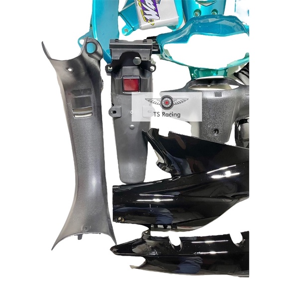 Dàn áo wave alpha - wave nhỏ xanh ngọc đen - tặng team 3 lớp
