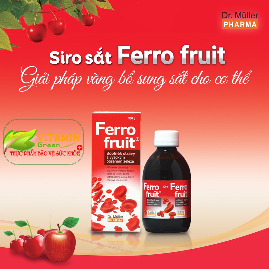 FERRO FRUIT SIRO BỔ SUNG SẮT HỮU CƠ VỊ TRÁI CÂY 110ML | NHẬP KHẨU CHÍNH  HÃNG CH SÉC | Shopee Việt Nam