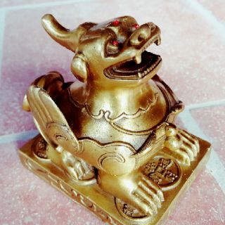 Tỳ Hưu Phong Thủy Bằng Đồng Nguyên Chất Cao 13cm