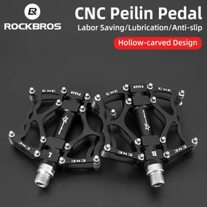 ROCKBROS Siêu Nhẹ Mang Xe Đạp Bàn Đạp Mtb Nhôm Trục 9 / 16 Bàn Đạp Xe Đạp Rỗng Đi Xe Đạp Phụ Kiện Xe Đạp