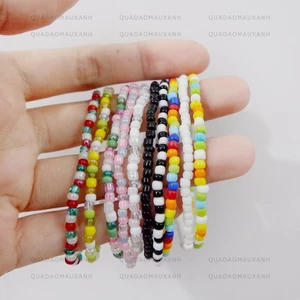 Vòng tay hạt cườm màu cầu vồng - phong cách Bohemian