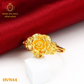 Nhẫn Nữ Hoa Mai (FREE SIZE) Titan Xi Mạ Vàng Non 24k (KHÔNG BỊ XỈN ĐEN) - Trang Sức Hava Hong Kong