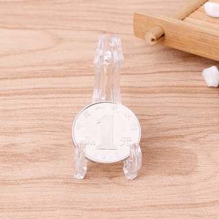 Charmantcc1 Nhựa Hiển Thị Đứng Easel Đồng Xu Huy Chương Token Huy Hiệu Giá Đỡ Bộ Sưu Tập Kệ Để Hiển Thị Hình Ảnh Fr