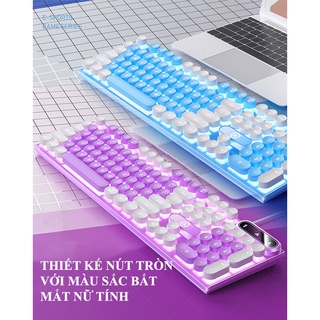 Bàn phím giả cơ gaming YINDIAO K600 Nút tròn, Led đa màu, Keycaps cực đẹp - Phụ Kiện Nhất Tín