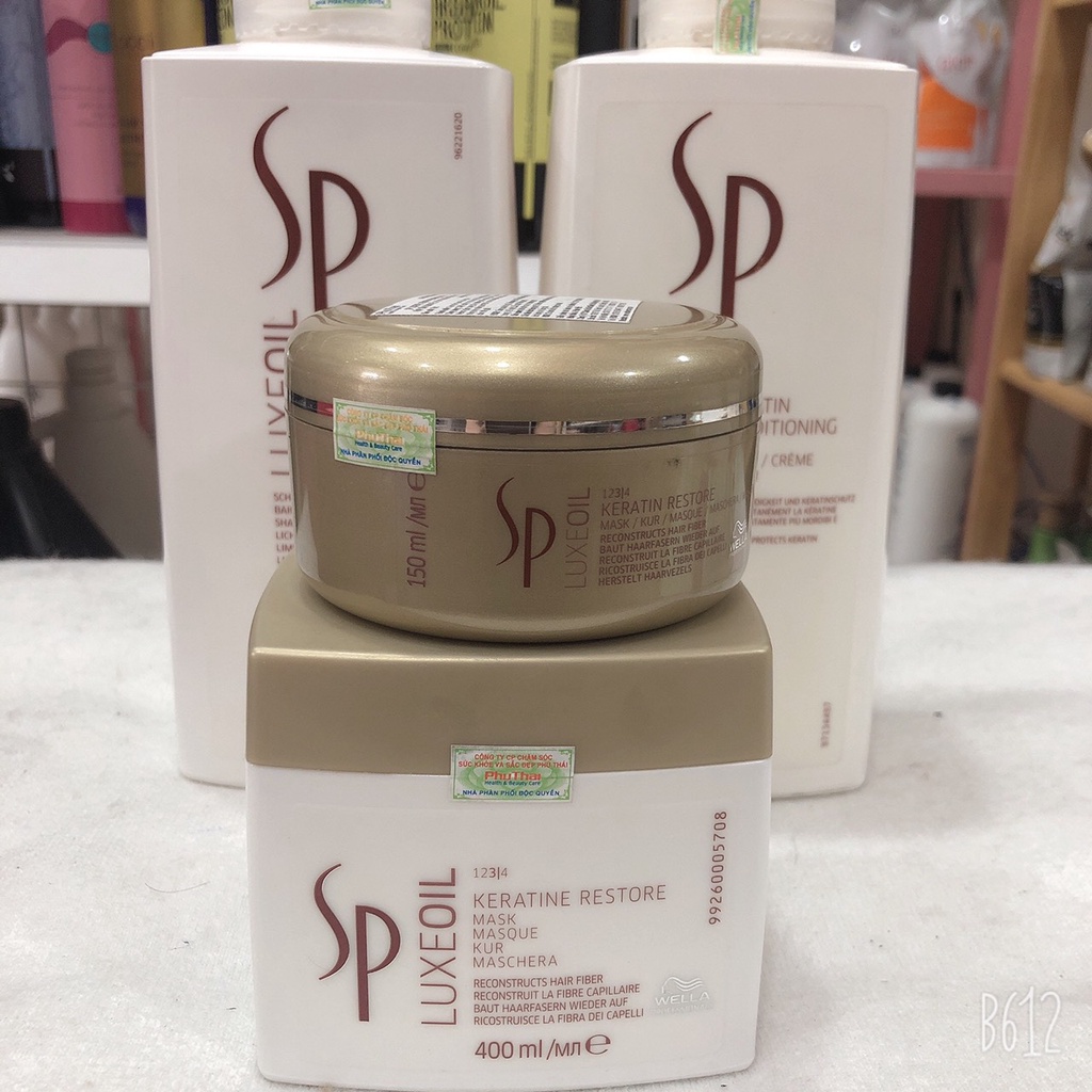 Hấp dầu bảo vệ và tái tạo cấu trúc tóc SP LUXEOIL KERATIN WELLA | Shopee  Việt Nam