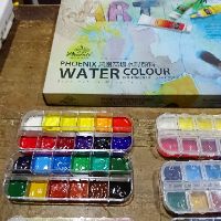 [1ml] Bộ màu nước bỏ túi Phoenix 24 màu, Bộ pocket màu nước Marie's 18 màu
