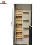 Kệ gỗ treo tường trang trí ban công nhiều tầng để cây cảnh chất liệu gỗ thông nhập khẩu thiết kế độc đáo MEDOGO KBC-04 — ảnh 4
