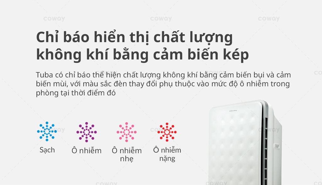 Đèn báo chất lượng không khí Coway Tuba AP-3008FH