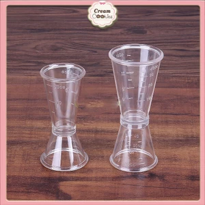 Ly đong định lượng 2 đầu Cốc đong nhựa jigger 2 đầu định mức rõ ràng 2 loại 10-20ml và 20-40ml