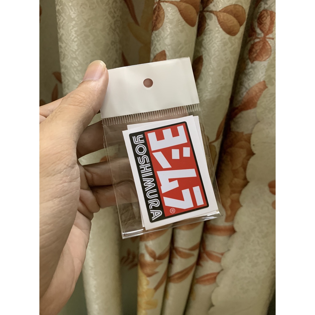 Tem con dán xe stickers Yoshimura [5.3*3.6cm] 1 bịch có 2 con tem ...