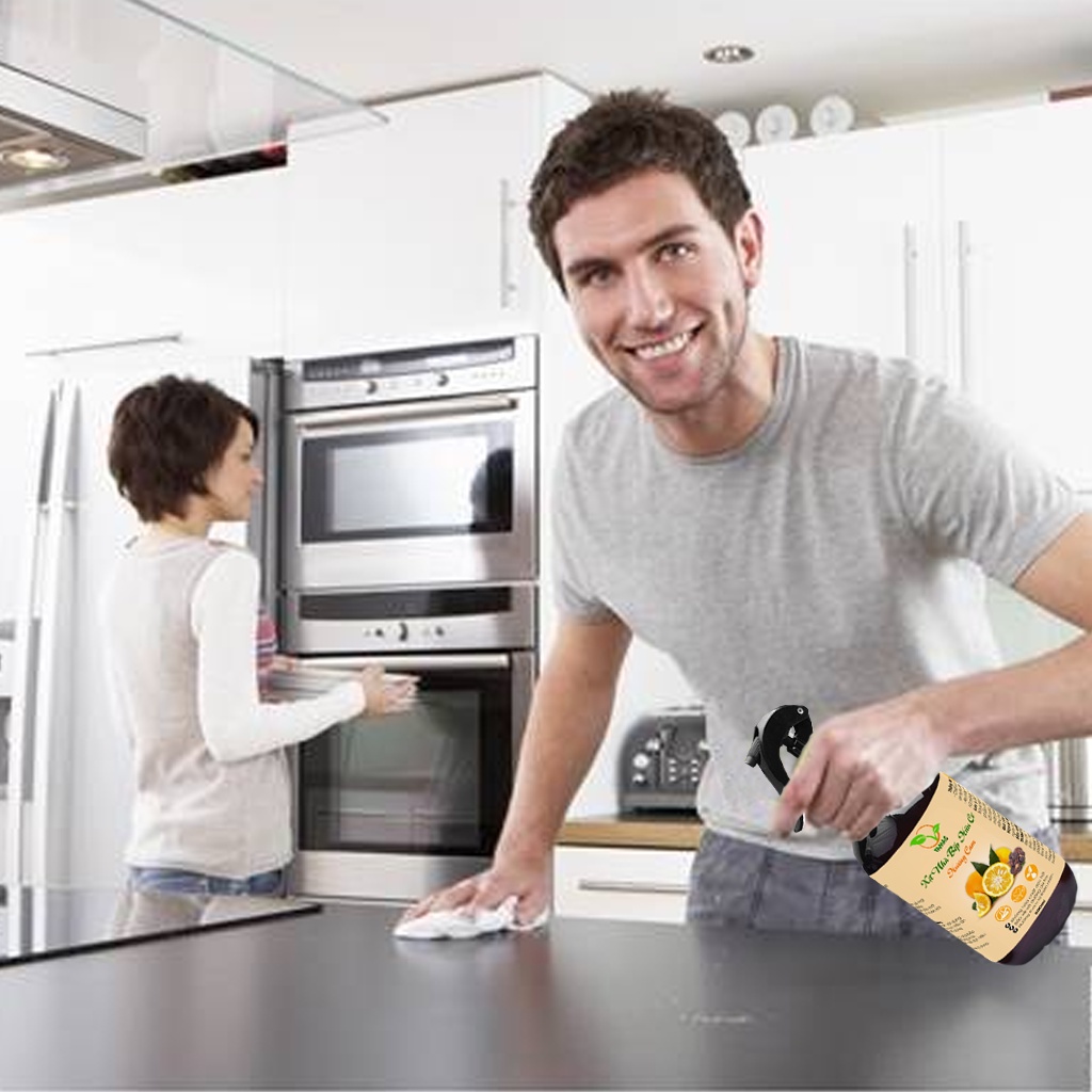 Ảnh Nước lau bếp - Xịt bếp đa năng hữu cơ bồ hòn hương cam TAMAS chai 300ml-500ml giúp làm sạch, khử mùi, khử khuẩn nhà bếp. 4
