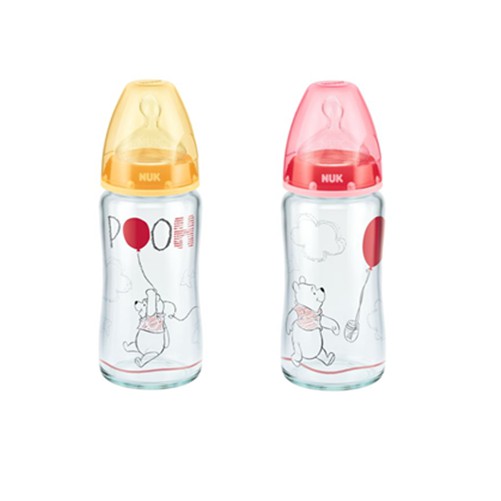 Ảnh Bình sữa NUK thủy tinh mẫu Disney 120 - 240ml ty silicone size S1-M 3