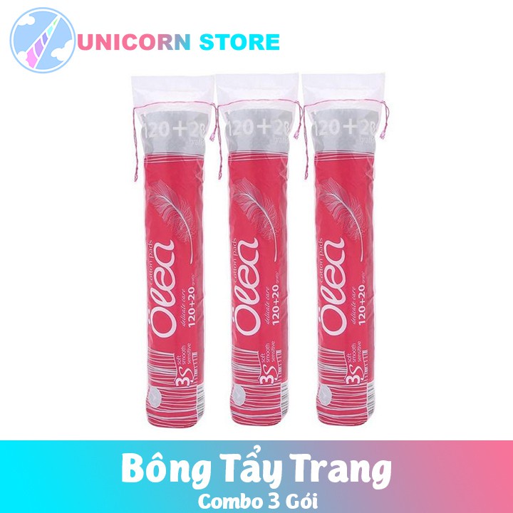 Bông tẩy trang Olea Cotton pads (120 + 20 miếng)