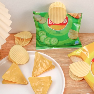 3 Kẹp Giấy Hình Miếng Snack Dễ Thương - Thỏ Hồng VPP