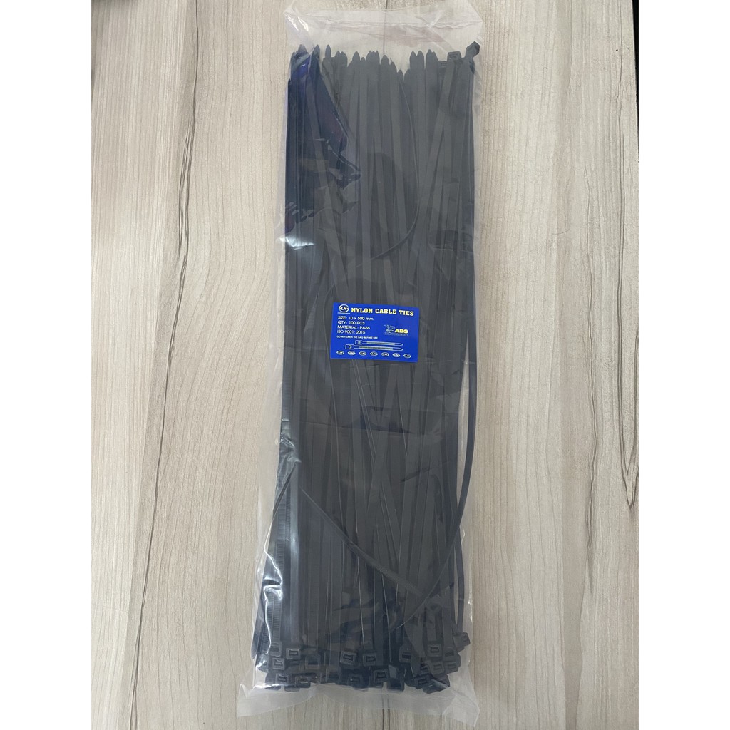 Dây Rút Dây Thít Nhựa 5 Tấc - 10x500mm Trắng, Đen (100 sợi/1bịch ...