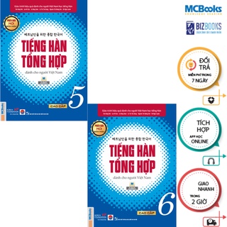 Sách - Combo Tiếng Hàn Tổng Hợp Cao Cấp 5 Và 6 Sách Bài Học (bản màu) - MCBooks Chính Hãng