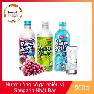 Nước uống có ga soda Sangaria Nhật Bản 500ml (3 loại)