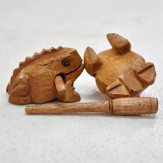 Khắc Croaking Gỗ Gõ Âm Thanh Gỗ Ếch Âm Khối Đồ Chơi