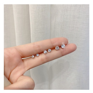 Bông tai Hạt Đá Đơn Giản LINDO, Bồng Tai Titan Không Đen, Khồng Gỉ, Unisex Thích Hợp Đeo Nhiều Dịp