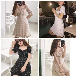 ĐẦM ÔM VOAN LỤA HỌA TIẾT TRÁI TIM NHÍ HEART DRESS