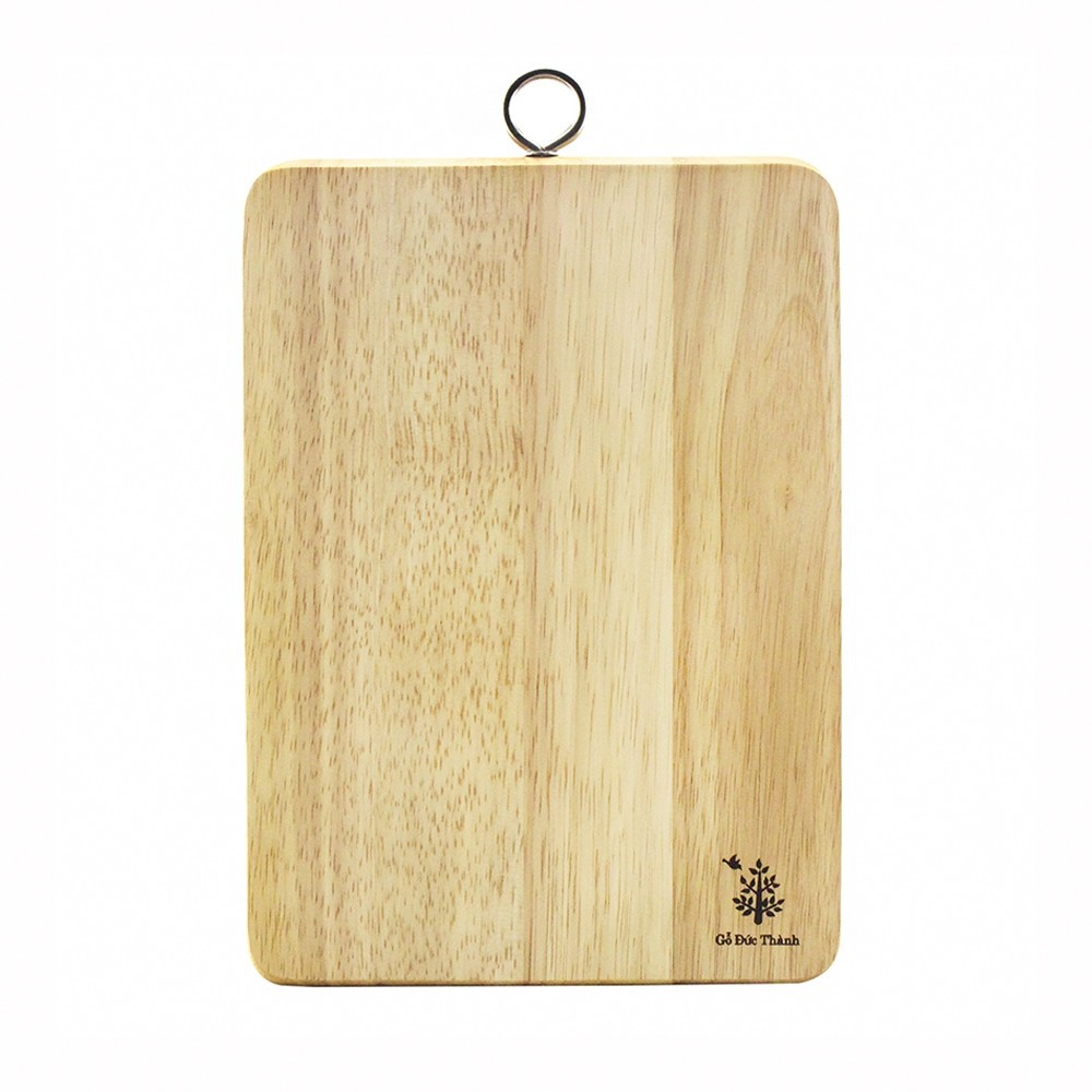 Thớt gỗ hình chữ nhật, có khoen size 30cm | Gỗ Đức Thành 03071 | Đạt chứng nhận vệ sinh an toàn thực phẩm